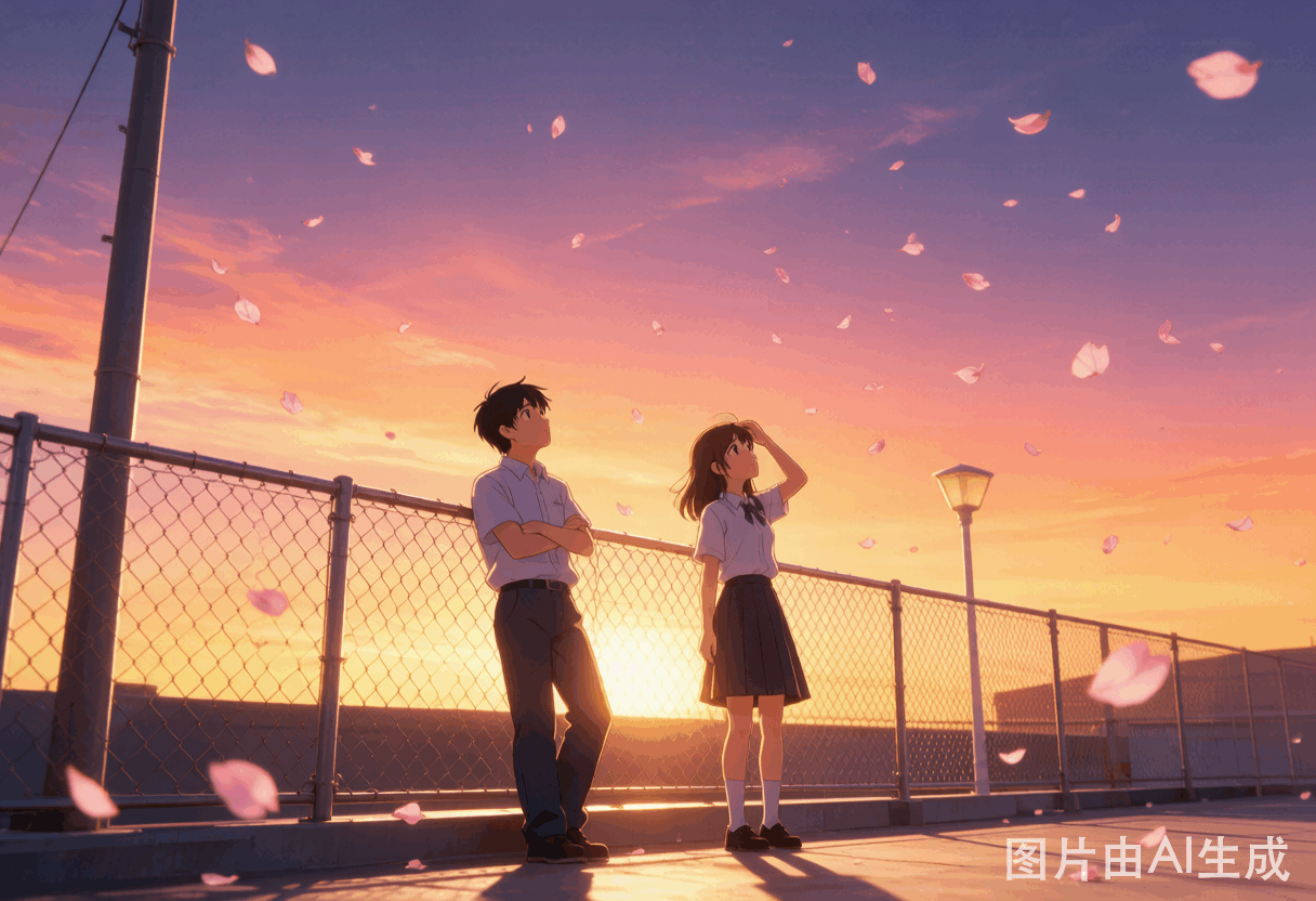屋顶的黄昏时光