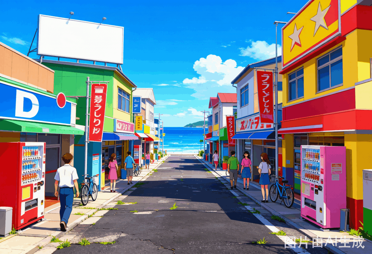 海滨小镇商店街